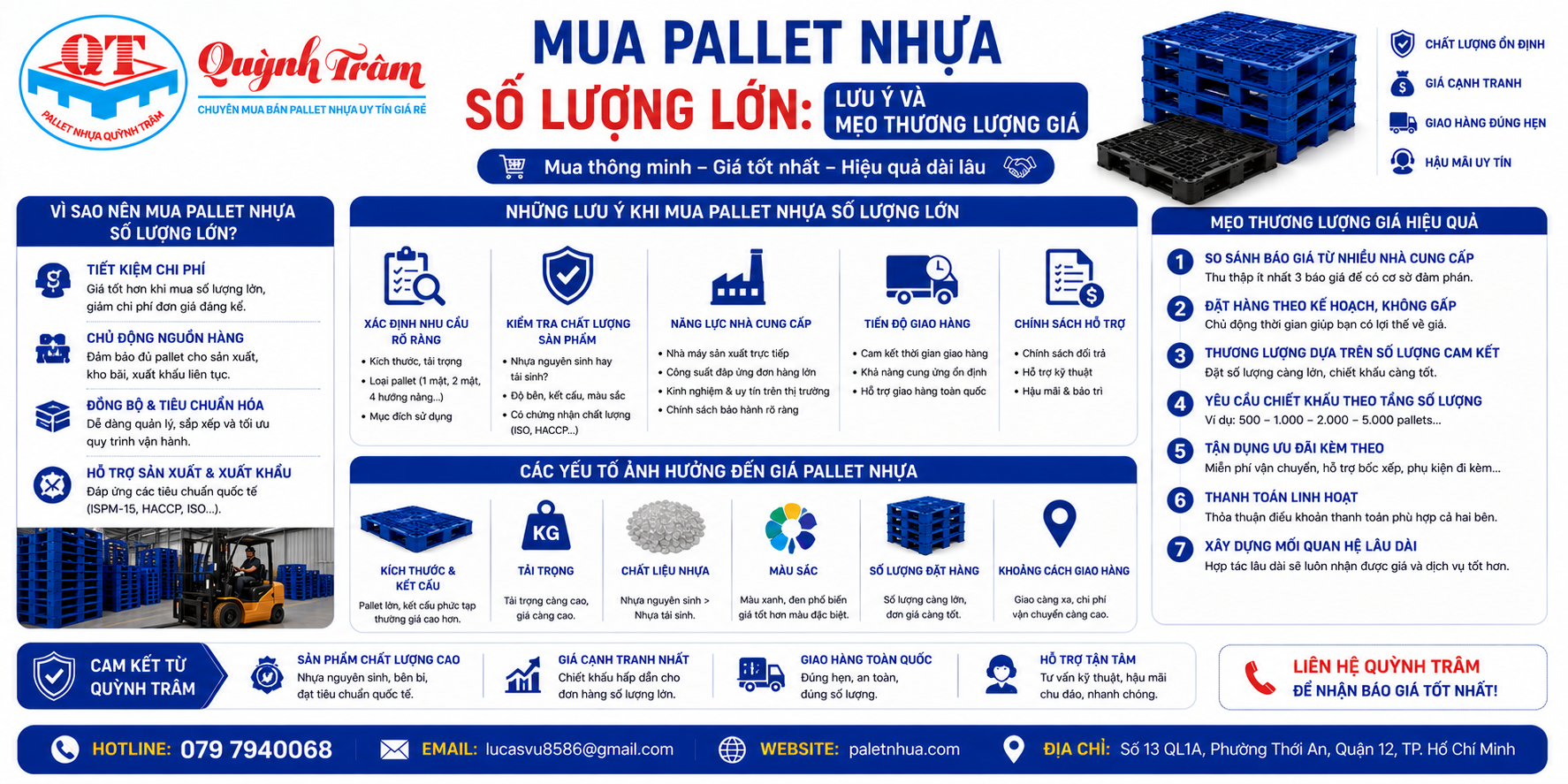 Mua Pallet Nhựa Số Lượng Lớn: Lưu Ý Và Mẹo Thương Lượng Giá